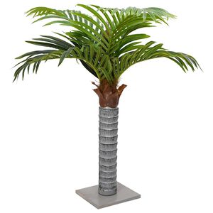 vidaXL Konstgjord palm 6 blad 100 cm gr&ouml;n