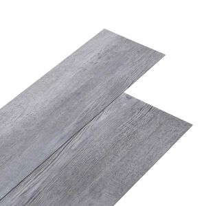 vidaXL Golvplankor Matte Tr&auml; Gr&aring; 5,02 m&sup2; 36 st PVC