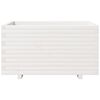 vidaXL Odlingsl&aring;da vit 90x60x49,5 cm massiv furu