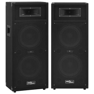 vidaXL Passiva PA-h&ouml;gtalare 2 st 1000 W svart