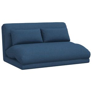vidaXL Justerbar golvstol Bl&aring; Tyg