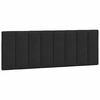 vidaXL Headboard Cushion "Hanko" Black 140 cm Velvet