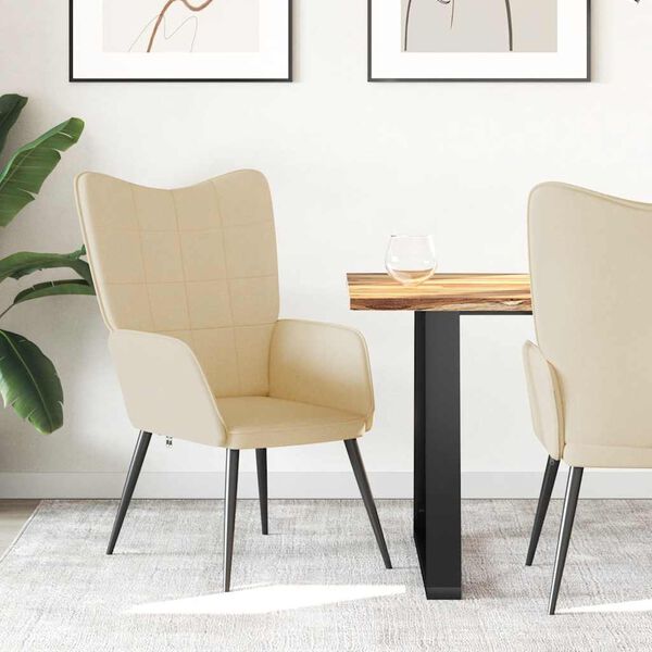 vidaXL Vilstol gr&auml;ddvit tyg