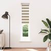 vidaXL Rullgardin zebra 45x200 cm tyg bredd 40,9 cm polyester