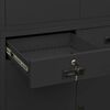 vidaXL Dokumentsk&aring;p antracit 90x40x180 cm st&aring;l