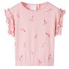 vidaXL T-shirt f&ouml;r barn ljusrosa 116