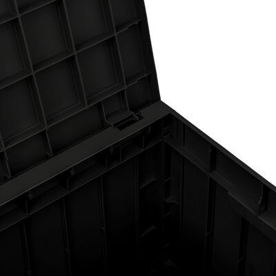 vidaXL Dynbox svart 55,5x43x53 cm polypropen