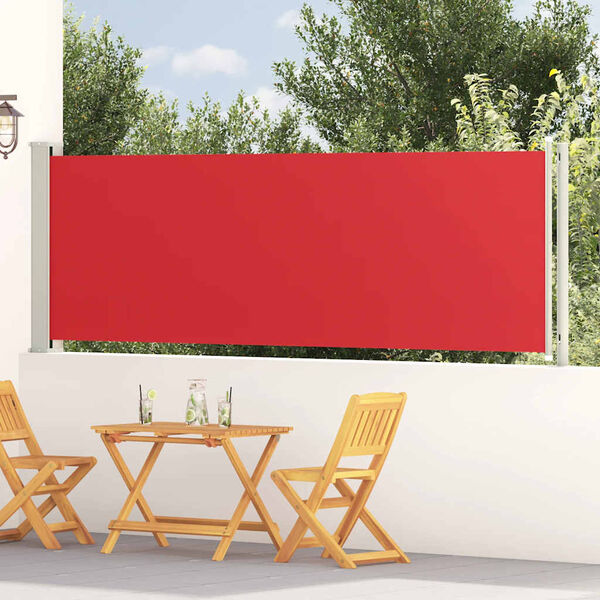 vidaXL Inf&auml;llbar sidomarkis 117x600 cm r&ouml;d