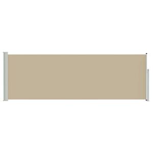 vidaXL Utf&auml;llbar sidomarkis Beige 300 x 100 cm Polyester