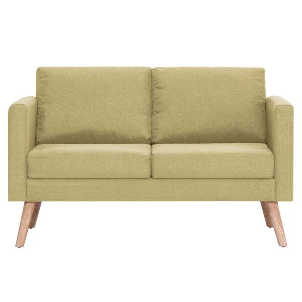 vidaXL 2-sitssoffa tyg grön