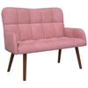 vidaXL 2-sits soffa Rosa 115 x 61 x 87 cm Sammet