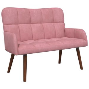 vidaXL 2-sits soffa Rosa 115 x 61 x 87 cm Sammet