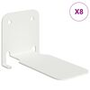 vidaXL Flytande hylla med hylla 8 pcs Vit 6 x 10,8 x 6,6 cm