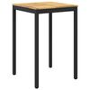 vidaXL Tr&auml;dg&aring;rd Bar Bord NAARDEN Vit och svart 70 x 68,5 x 105 cm