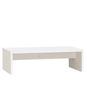 vidaXL Sk&auml;rmst&auml;ll vit 50x27x15 cm massiv furu