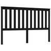 vidaXL S&auml;nggavel svart 166x6x101 cm massiv furu