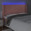 vidaXL S&auml;nggavel LED rosa 203x16x118/128 cm sammet