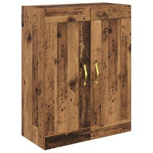 vidaXL V&auml;ggsk&aring;p Gammalt tr&auml; 69,5 x 34 x 90 cm Konstruerat tr&auml;