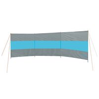 Bo-Camp Vindskydd Brendan 500x140 cm grå och blå