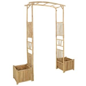 vidaXL Tr&auml;dg&aring;rdsb&aring;ge Naturf&auml;rg 177 x 40 x 205 cm Bambus