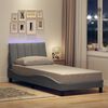 vidaXL Bed Frame without Mattress "Hanko" Light Grey 80x200cm Fabric