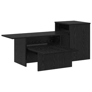 vidaXL Konsolbord Svart Ek 91,5 x 35 x 38,5 cm Konstruerat tr&auml;