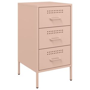 vidaXL S&auml;ngbord rosa 36x39x68 cm st&aring;l
