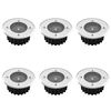 vidaXL Markspotlights 6 st solcell