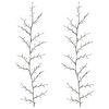 vidaXL LED-pilranka juldekoration 2 st Svart 180 cm St&aring;l