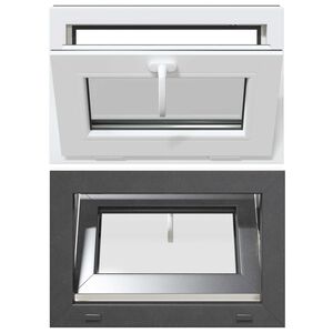 vidaXL K&auml;llarf&ouml;nster RISOR 60 x 40 cm PVC och glas