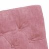 vidaXL Matstolar med hjul med hjul 2 pcs Rosa 58 x 67 x 97 cm Sammet