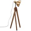 vidaXL Golvlampa 25 W antik m&auml;ssing 45x45x120 cm E27