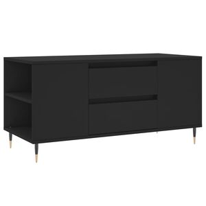 vidaXL Soffbord svart 102x44,5x50 cm konstruerat tr&auml;