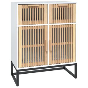 vidaXL F&ouml;rvaringssk&aring;p vit 60x30x75 cm konstruerat tr&auml;