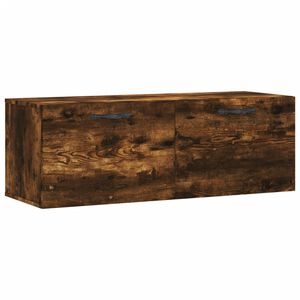 vidaXL V&auml;ggsk&aring;p r&ouml;kf&auml;rgad ek 100x36,5x35 cm konstruerat tr&auml;