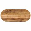 vidaXL Bordsskiva 80x40x3,8 cm oval massivt grovt mangotr&auml;