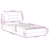 vidaXL Bed Frame without Mattress "Hvar" Brown 90x200 cm Faux Leather