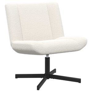 vidaXL Skrivstol Kräm 63 x 75 x 76 cm Sheepskin