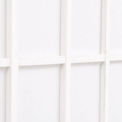 vidaXL Rumsavdelare med 4 paneler japansk stil 160x170 cm vit