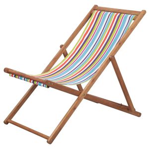vidaXL F&auml;llstolstyg och tr&auml;ram i flerf&auml;rgad