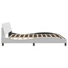 vidaXL Bed Frame "Dover" White 200x200 cm Faux Leather