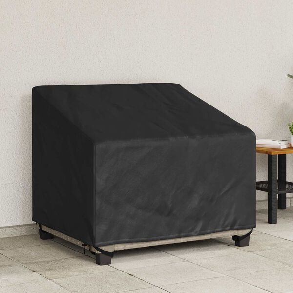vidaXL Fodral för trädgårdsstol Svart 96 x 79 x 74 cm 600D oxford tyg