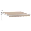 vidaXL Elektrisk Retraktabel Markis Beige 3,5 x 2 m