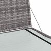vidaXL Dynbox grå 150x100x100 cm konstrotting