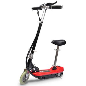 vidaXL Elsparkcykel med sadel 120 W r&ouml;d