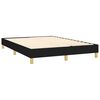 vidaXL Boxspring-sängram svart 140x190 cm tyg