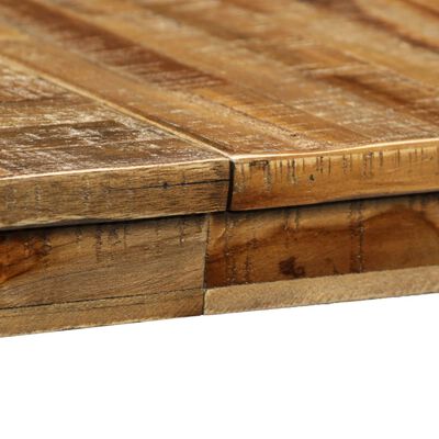 vidaXL Matbord massivt teakträ och stål 180x90x76 cm