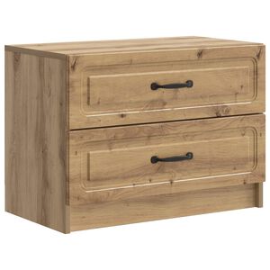vidaXL Nattduksbord Artisan-ek 62 x 34,5 x 44,5 cm Konstruerat tr&auml;