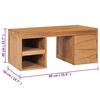 vidaXL Soffbord 90x50x40 cm massiv teak