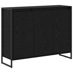 vidaXL Sidokabinett Svart Ek 96,5 x 30 x 75 cm Konstruerat tr&auml;